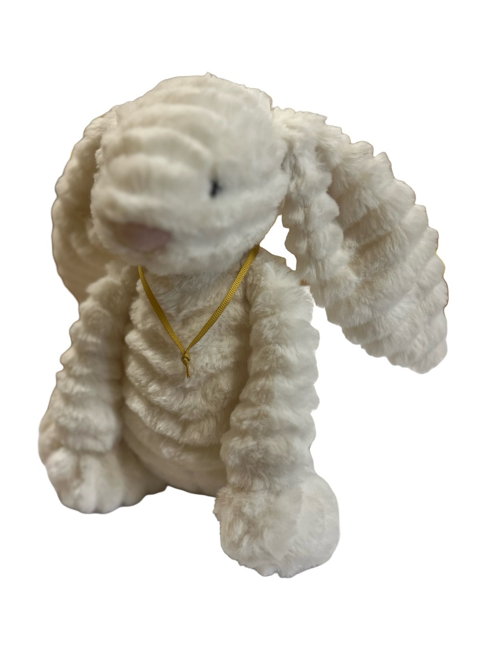 JELLYCAT White Nimbus Cloud Luxe Bunny EUC Baby Shower Replacement Announcement
